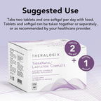 Theralogix TheraNatal Lactation Complete - Postnatal Supplement for Lactation - 13 Week Supply - 182 Tablets and 91 Softgels