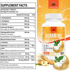 Kroppssund Suplemento de Dopamina con L-Teanina y Ashwagandha, Fórmula 12 en 1 de Liberación Prolongada, 3000 mg por Dosis, 90 Comprimidos (2 Frascos)