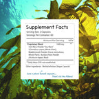 Thomas' all-natural Remedies Cápsulas de Musgo Marino Irlandés con Fucus y Bardana Orgánico, 120 Cápsulas