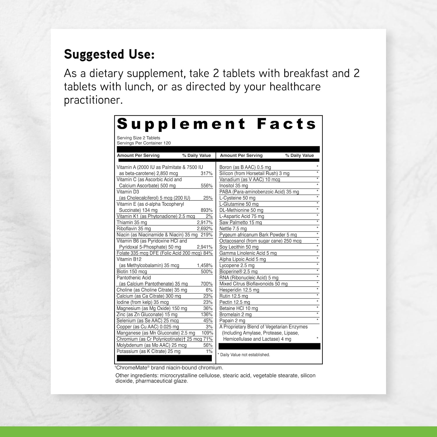 DAVINCI Labs Spectra Man - Complemento alimenticio para hombres con vitaminas, minerales, aminoácidos y hierbas - 240 comprimidos