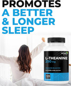 Renew Actives L-Teanina 250 mg – 120 Cápsulas para Relajación y Enfoque