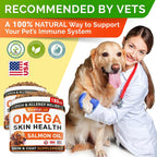 STRELLALAB Omega 3 para Perros - 360 Chews de Aceite de Salmón - Suplemento para Piel, Pelaje y Articulaciones