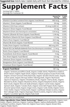 Garden of Life Mykind Organics Multivitamínico Orgánico para Hombres, Una Vez al Día - 30 Comprimidos