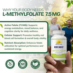 Our Daily Vites L-Methylfolate 7.5mg - 90 Cápsulas
