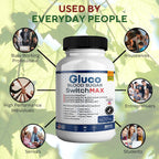 Gluco Blood Sugar Switch Max - Complejo Avanzado para el Mantenimiento de los Niveles de Glucosa, 60 Cápsulas