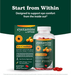 eyetamins® by OPTASE® Eye Comfort™ - 60 Cápsulas Blandas - Suplemento Ocular con Omega-7 de Espino Amarillo