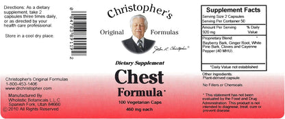 Christopher's Original Formulas Fórmula para el Pecho – 460 mg, 100 Cápsulas Vegetales – Image 4