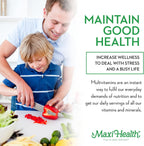 Maxi Health Chewable Multivitamin for Kids, Teens, and Adults - 180 Cherry Flavored Tablets