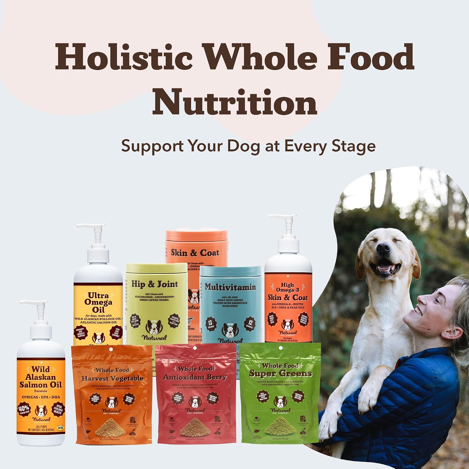 Aceite de Salmón Salvaje de Alaska para Perros y Cachorros - Suplemento de Omega 3 con EPA y DHA, Tamaño de Prueba, 8 oz
