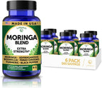 Lunakai Cápsulas de Moringa Pura – Extracto de Hoja de Moringa con Ashwagandha, Boswellia, Ginseng y Cúrcuma, 60 cápsulas