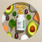 Nuray Vitaminas para Cabello, Piel y Uñas con Ácido Hialurónico, Biotina y Colágeno - Suplemento de Belleza con Vitamina B - 60 Cápsulas