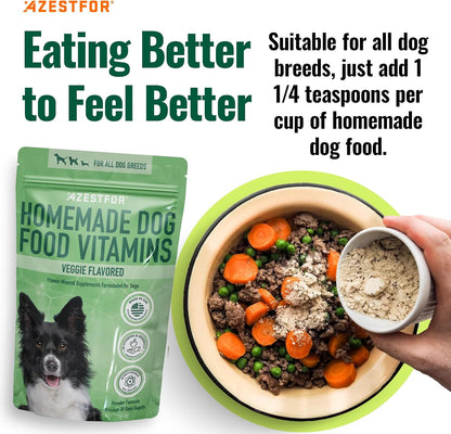 Polvo Pre-Mezcla de Vitaminas para Comida Casera de Perros – 24 Nutrientes Esenciales – Suplemento para Raw, BARF y Sin – Image 6