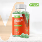 Viteey Gomitas de Vitamina C Masticables para Adultos - 700mg Extra Fuerte - Apoyo Inmunológico - Veganas, Sin Gluten - 60 unidades