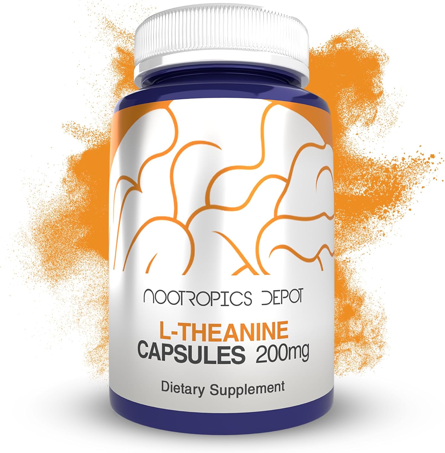Nootropics Depot L-Teanina 200mg Cápsulas (90 unidades)