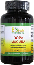 Dopa Mucuna 15% L-Dopa (Mucuna pruriens) 120 Cápsulas Vegetales