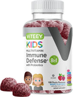 Viteey Kids Multivitamin Gummies con Probióticos - 60 Gominolas