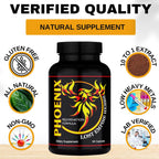 Phoenix Rejuvenation Formula Energy Blend – Mezcla de 4 Hierbas Naturales (90 Cápsulas)