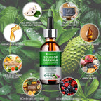 Extracto Líquido de Graviola (Soursop) Orgánico - Tintura de Soursop Bitters, 1 Fl Oz (Pack de 2)