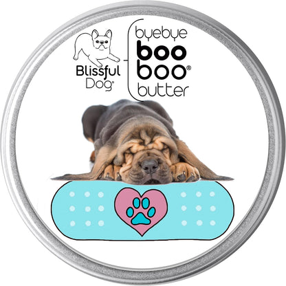 Bloodhound Booboo Butter de The Blissful Dog – Caléndula y manzanilla: conocidas por sus propiedades calmantes y – Image 1