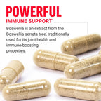 Force Factor Extracto de Boswellia Serrata - 120 Cápsulas - Apoyo Articular e Inmune