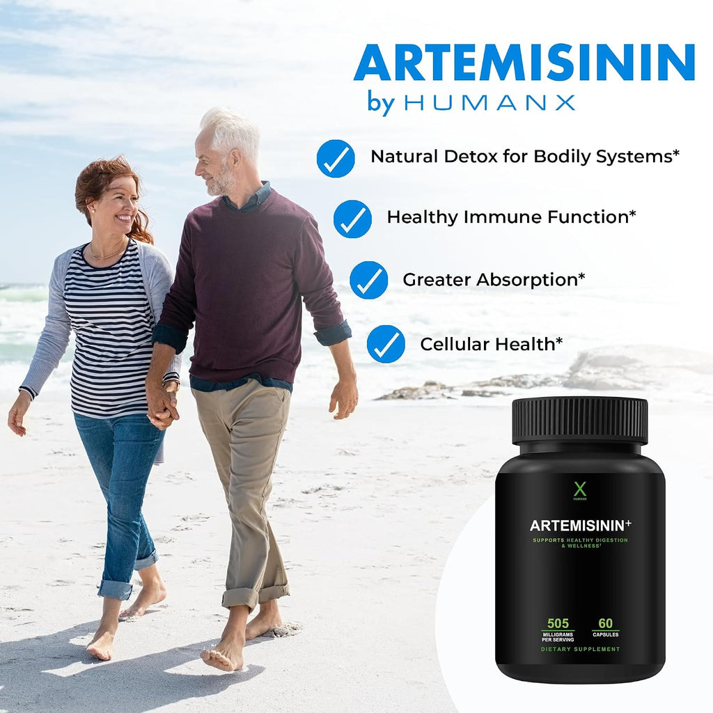HUMANX Artemisinina 505 mg con Bioperina – Complemento alimenticio vegano