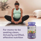 Garden of Life Organics Prenatal Gummies – Vitaminas prenatales para mujeres con apoyo al metabolismo energético y desarrollo fetal saludable, sabor a bayas, ecológico, vegano, suministro para 30 días
