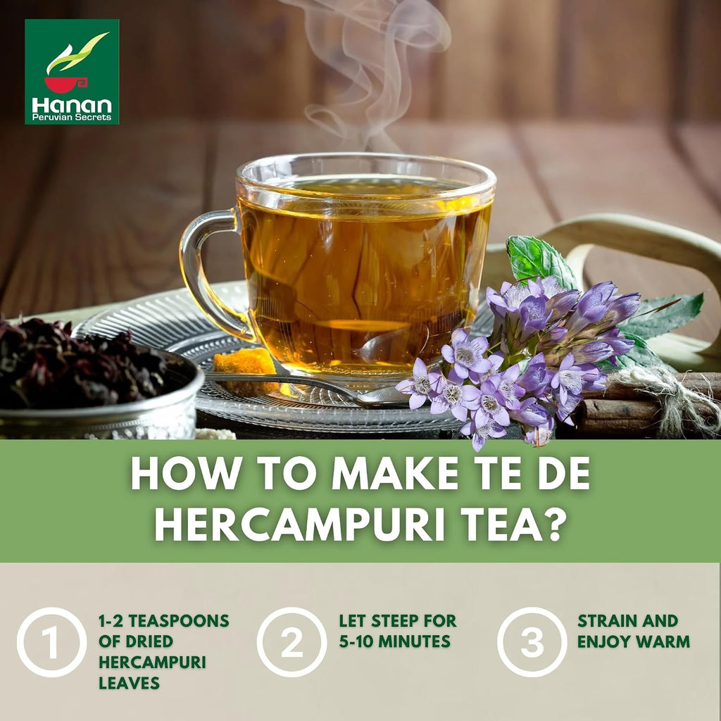 Hanan Peruvian Secrets Hercampuri - 100% Natural Gentianella Alborosea 40g - Infusión Depurativa