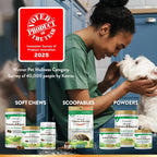 NaturVet Scoopables Probióticos Avanzados para Perros - Probióticos Masticables y Enzimas Digestivas - Sabor a Bacon Ahumado | Bolsa de 312g