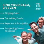 WellPath Zen – Complemento alimenticio para el estrés y el estado de ánimo | Ashwagandha, Rhodiola, L-teanina, Melisa | Cápsulas veganas, 60 unidades