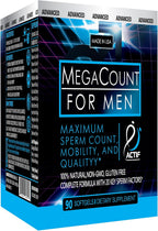 ACTIF MegaCount para Hombres - Apoyo a la Fertilidad y Calidad del Esperma - 90 Cápsulas Veganas