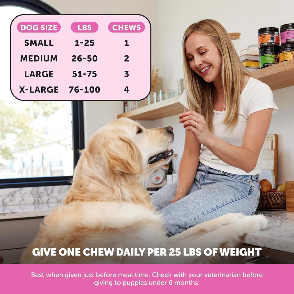 Pet Honesty Multivitamínico 10-en-1 para Perros con Glucosamina y Probióticos - 180 Comprimidos Masticables Sabor Pollo