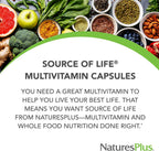 NaturesPlus Source of Life - 180 Cápsulas - Complejo Multivitamínico y Mineral