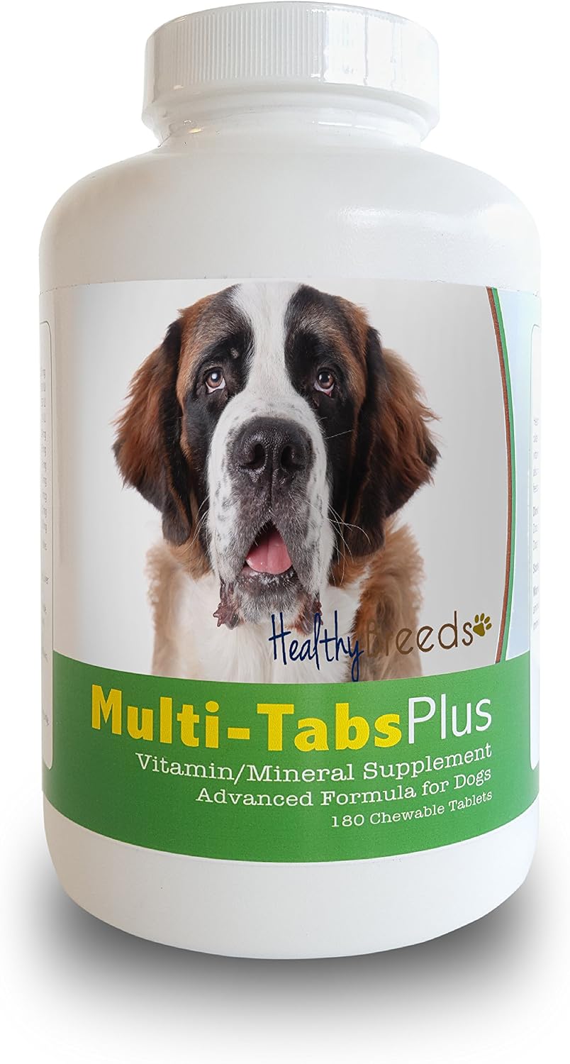 Healthy Breeds Saint Bernard Multi-Tabs Plus Comprimidos Masticables, 180 unidades