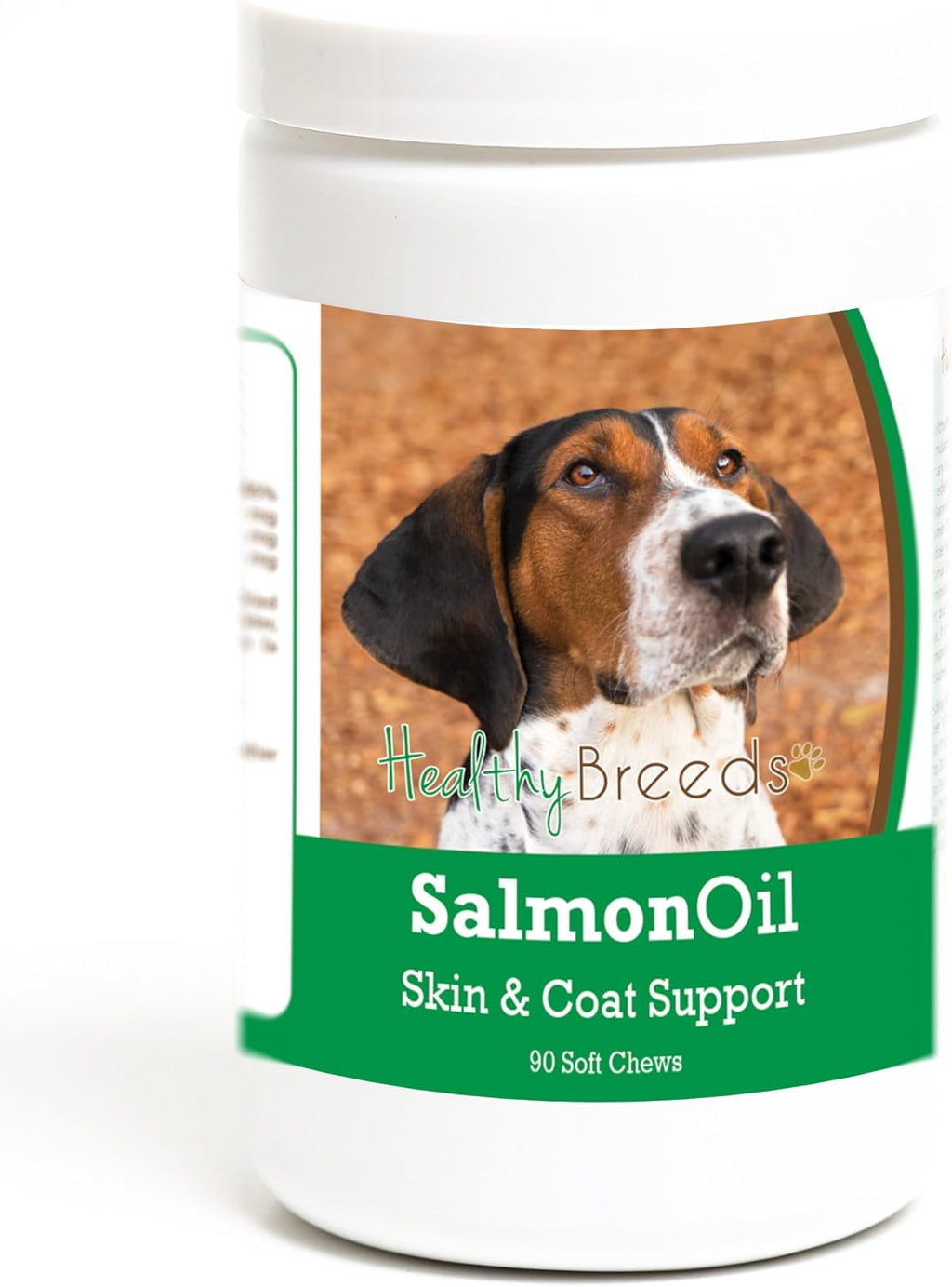 Healthy Breeds Masticables Blandos de Aceite de Salmón para Perros Treeing Walker Coonhound, 90 Unidades