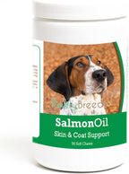Healthy Breeds Masticables Blandos de Aceite de Salmón para Perros Treeing Walker Coonhound, 90 Unidades