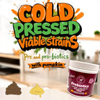 Masticables Probióticos para Perros con 6 Cepas y 30 mil millones UFC, Sabor a Mantequilla de Maní, Apoyo Digestivo Natural, Bocados Blandos
