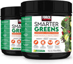 Force Factor Smarter Greens Superfoods + Energy Powder, Lima Limón, 30 porciones