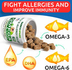 BARK&SPARK Pack de 2 Omega 3 para Perros - 360 Chews de Salmón