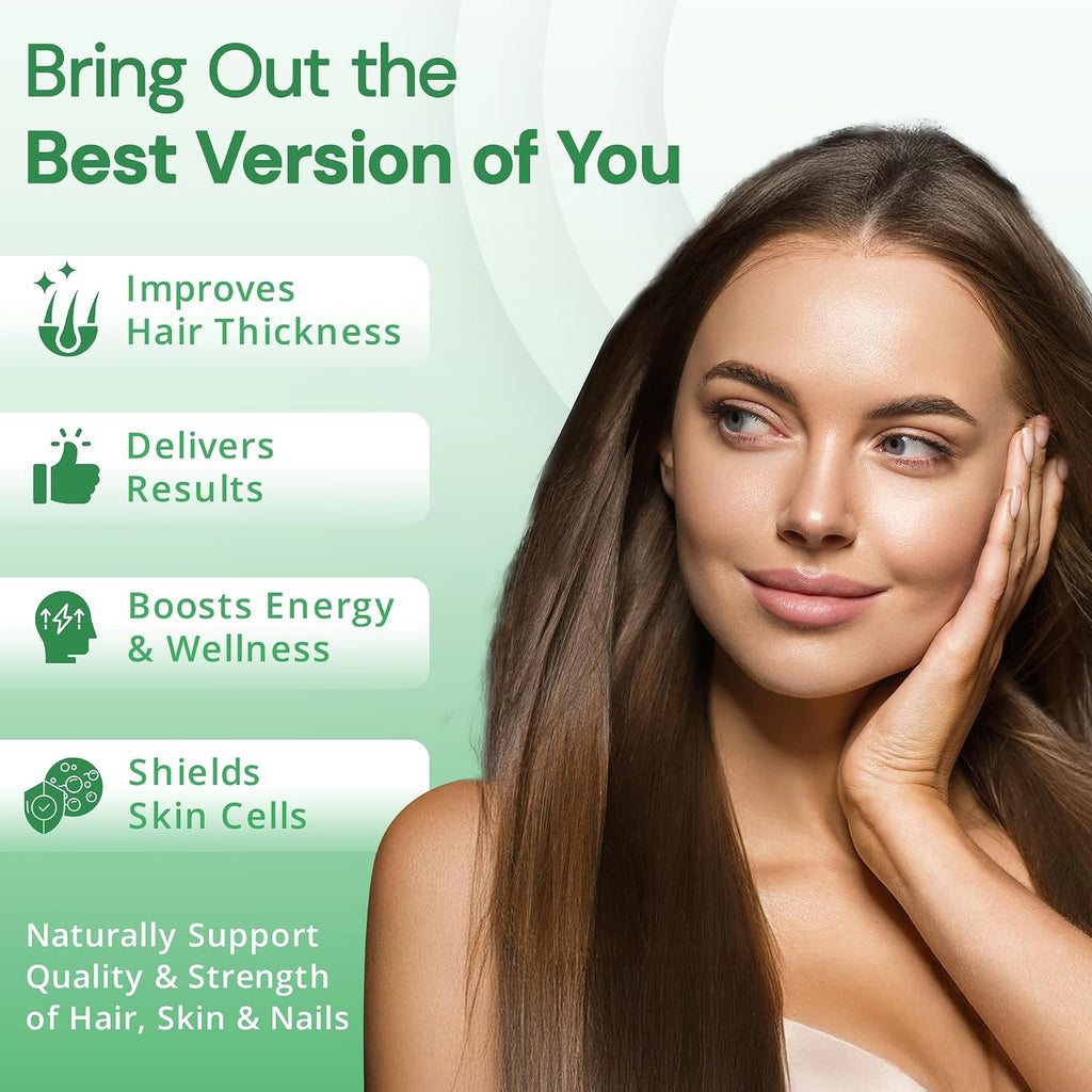 Strength & Spices Hair, Skin & Nails – 60 Cápsulas Veganas de 1000 mg