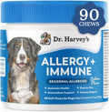 Dr. Harvey's Masticables Suaves para Perros contra Alergias y Picor - Apoyo Inmune y Digestivo con Hongos Funcionales, Probióticos y Super Hierbas, Sabor a Salmón (90 unidades)