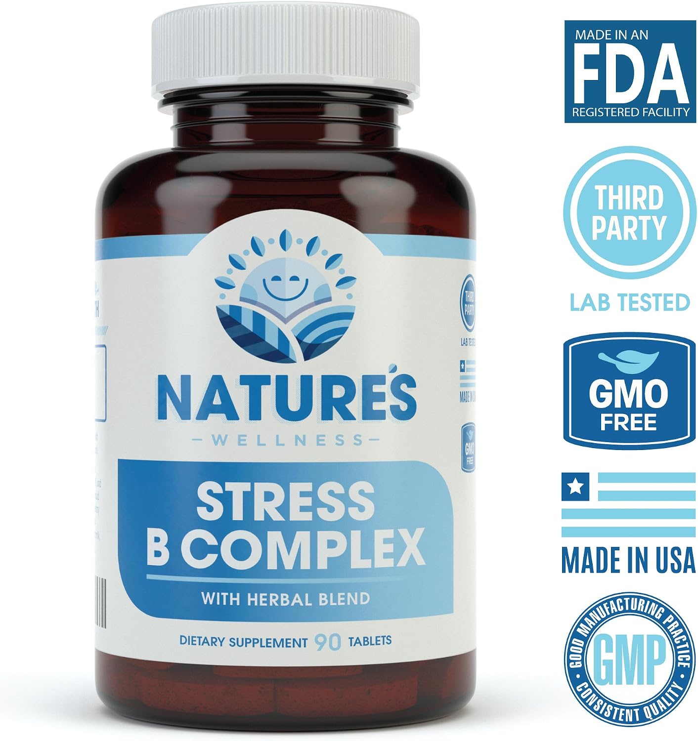Nature's Wellness Complejo B para el Estrés y Estado de Ánimo