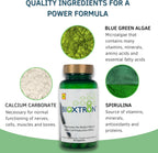 Bioxtron Cápsulas de Suplemento Natural con Alga Verde Azul y Espirulina - 60 Cápsulas