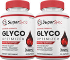 SugarSync Glyco Optimizer Cápsulas - Complemento para Hombres y Mujeres (2 Paquetes)