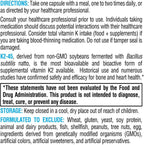 XYMOGEN K2-45 - 45 mcg de Vitamina K2 (MK-7) - 60 Cápsulas Vegetarianas