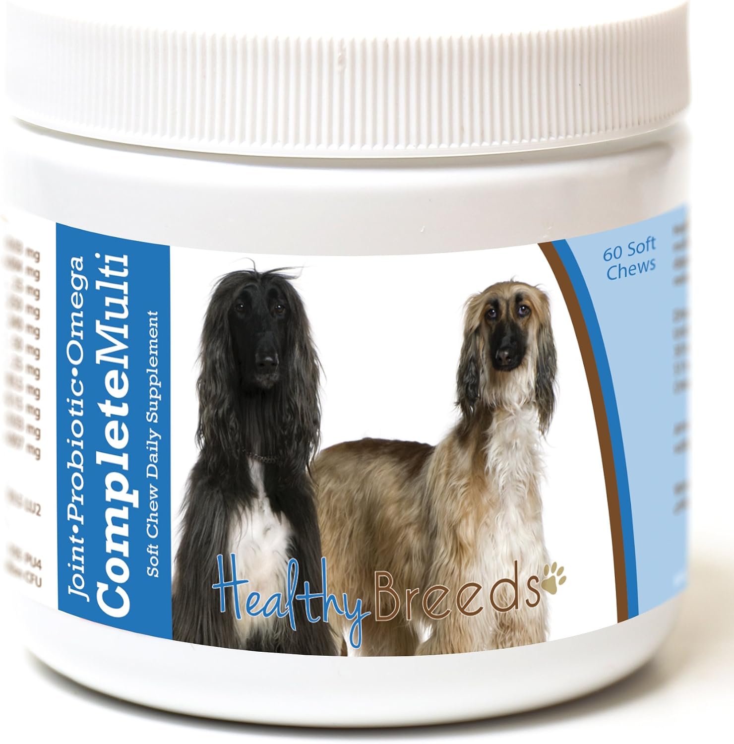 Healthy Breeds Multivitamínico Completo para Perros Afghan Hound (60 masticables)