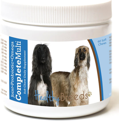 Healthy Breeds Multivitamínico Completo para Perros Afghan Hound (60 masticables) – Image 1