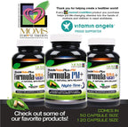 Fórmula Nocturna MuscleRelax 100% Natural – Más de 1.500 mg de Glicinato de Magnesio para los Músculos, Sin Gluten – 50 Cápsulas