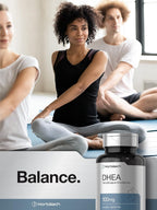 Horbäach DHEA 100mg | 200 Cápsulas | Suplemento para Hombres y Mujeres | No OGM, Sin Gluten