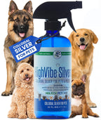 Coloide de Plata para Perros, Gatos, Caballos y Pájaros – 20 PPM – Cuidado de Heridas, Hot Spots, Alivio de la Piel y Apoyo Inmunológico – Solución Natural, Spray (473 ml)