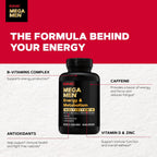 GNC Mega Men Energy & Metabolism Multivitamínico para Hombres - 180 Comprimidos